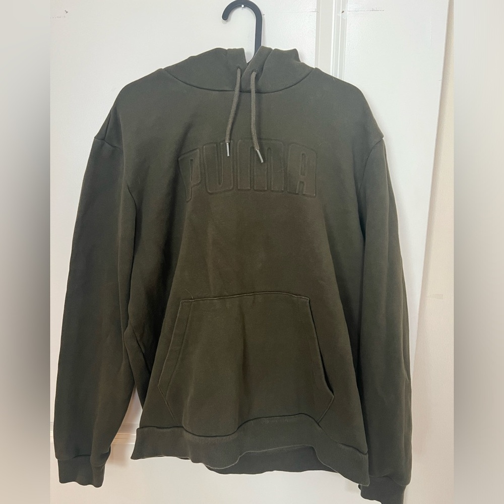 Green Puma Hoodie size women’s L
